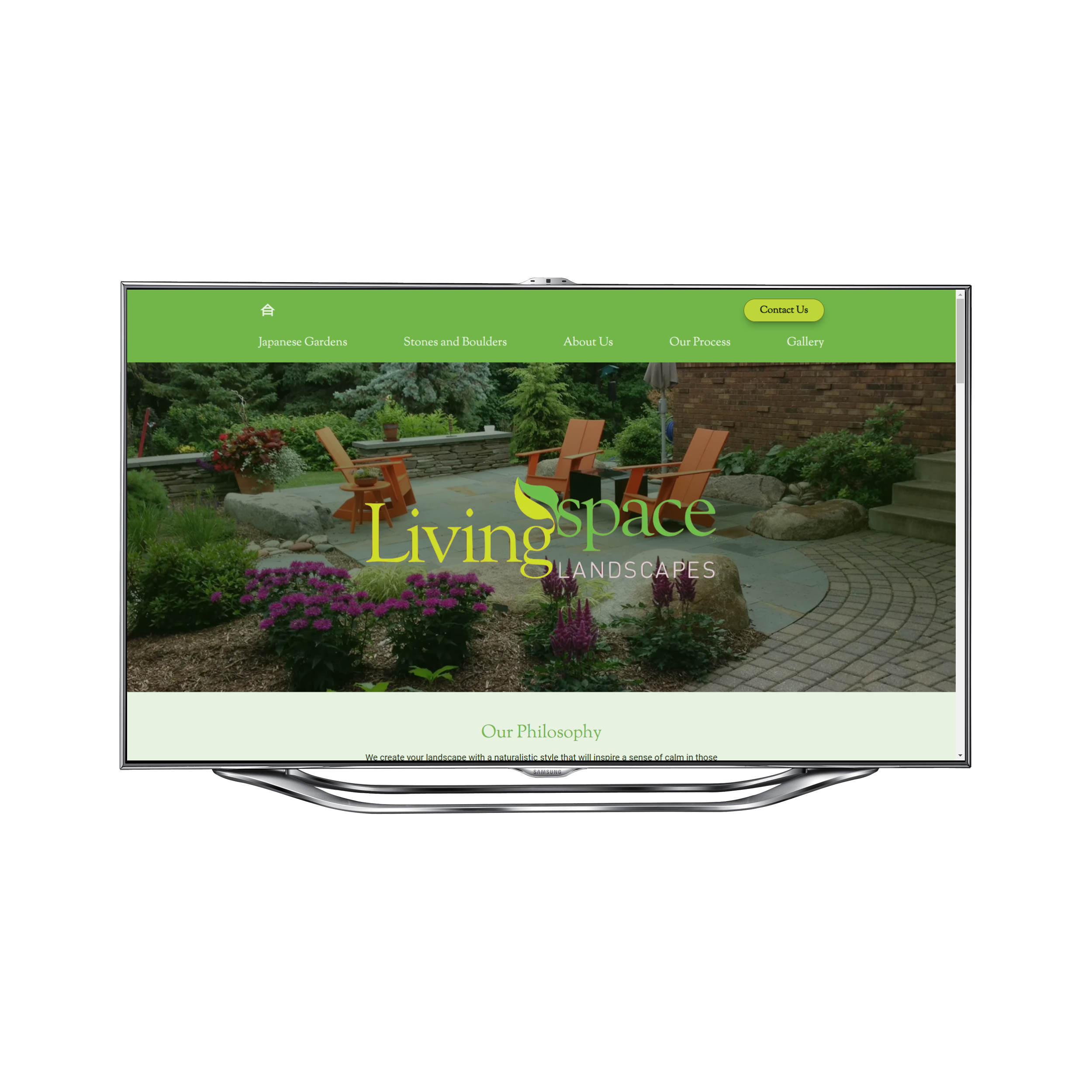 Living Space Landscapes Website Example